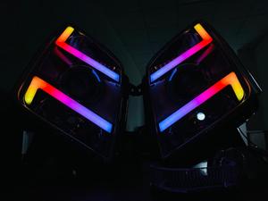 ชุดไฟหน้า VAHID 6000LM WRGB เปลี่ยนสีได้ แสงทะลุทะลวงสูง สำหรับรถกระบะ ISUZU <span class=keywords><strong>D</strong></span>-<span class=keywords><strong>MAX</strong></span> และ MU-X 12V 5W100W <span class=keywords><strong>ราคา</strong></span>โรงงาน - Product Image 2