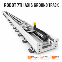 Plaque d'interface robotique usinée avec précision sur rail linéaire en acier pour unité de déplacement de robot à six axes