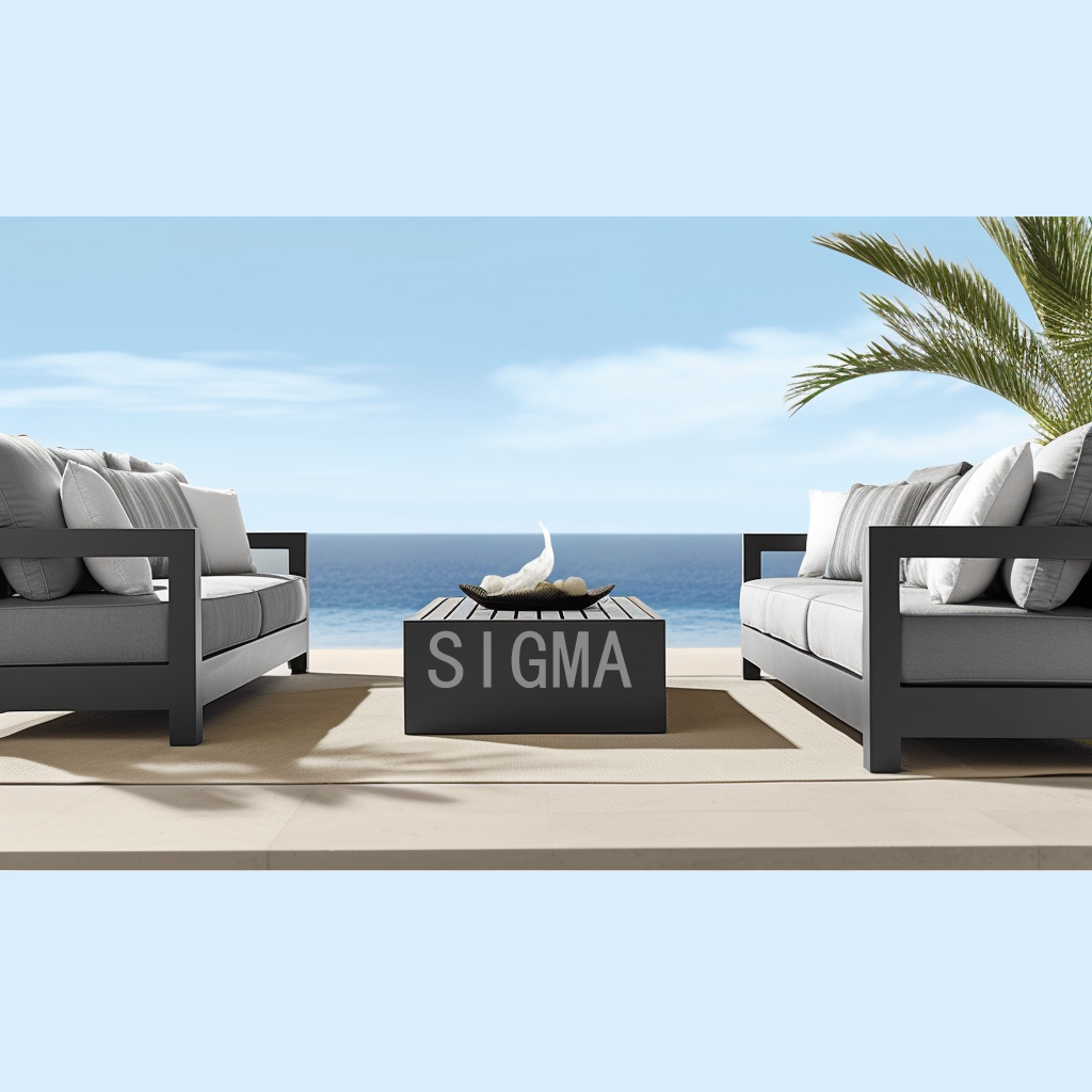SIGMA Aluminium Outdoor Sofa Set Garden Furniture Waterproof Garden Aluminium Sofa Set