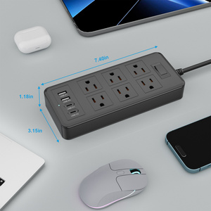 Multipresa USB-C Certificata FCC con 6 Prese, Lunghezza Personalizzabile (3ft/6ft/10ft), Prolunga per Ufficio, Basso MOQ 100 Pezzi - Product Image 4