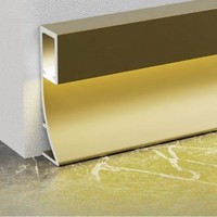 Profilé de plinthe en aluminium LED personnalisé avec canal lumineux intégré pour la décoration intérieure