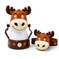 Ensemble de lanternes de camping pour enfants Moose, 2 pièces, lampes de tente LED rechargeables, 3 modes, portable, partage de puissance, pour les aventures en plein air, utilisation nocturne