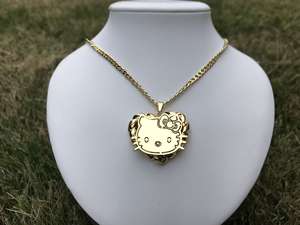 사용자 정의 만화 목걸이 18K 금도금 스테인레스 스틸 만화 펜던트 목걸이 개인화 된 패션 체인 보석 도매 - Product Image 3