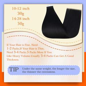 0301-1-17 all'ingrosso personalizzato nastro invisibile capelli umani estensione vergine capelli umani extension salone professionale - Product Image 5