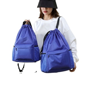 Custom Water-Resistant Gym Bag with Wet/Dry Separator, Lightweight & Durable Drawstring <b>Backpack</b> for Men & Women - Product Image 4