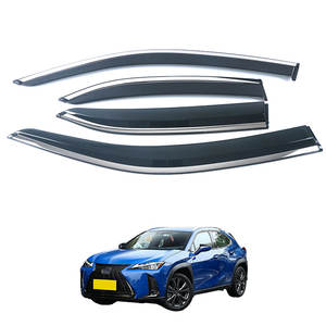 Piezas exteriores de ABS automotriz OEM para 2019 <span class=keywords><strong>Lexus</strong></span> <span class=keywords><strong>UX</strong></span> Rain Shield 3D tira brillante de acero inoxidable - Product Image 1