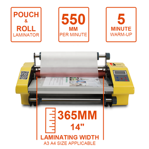 Fm365 văn phòng Hot Máy cán cuộn giấy 370 <span class=keywords><strong>Laminator</strong></span> A3 Kích thước Pouch <span class=keywords><strong>Laminator</strong></span> - Product Image 2