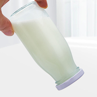Bouteilles en verre pour lait frais, yaourt, pudding spécialisé, bouteilles de boissons lactées pour les bars à lait, bocaux scellés résistants aux hautes températures