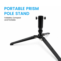 Mini trépied léger en alliage d'aluminium pliable, support de poteau GNSS RTK, accessoire de topographie, stabilisateur laser RTK