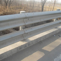 Barrière routière en acier anti-collision avec revêtement en poudre, type W, pour routes municipales