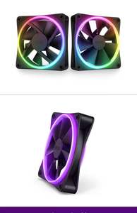 Ventilateurs de refroidissement <span class=keywords><strong>NZXT</strong></span> F120/140 mm Duo <span class=keywords><strong>RGB</strong></span> avec roulement fluide, fonctionnement silencieux 17 dBA et débit d'air de 28 CFM pour des performances PC améliorées - Product Image 5