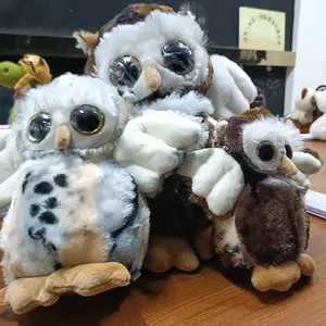 2024 Factory Wholesale Custom Cute Stuffed Animal Snowy Owl Plush Toys Movie Peripheral Plush Dolls