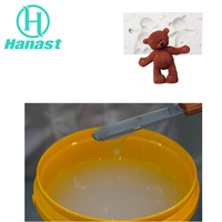 Caoutchouc de silicone liquide platine haute transparence 1:1 de qualité médicale pour moules de figurines en résine transparente Hanast