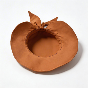 Sombrero de Sol Unisex de Ala Ancha, Plegable, con Protección UV, con Lazo, Color Marrón, con Volantes, para Viajes, Pesca, Playa, Verano - Product Image 5