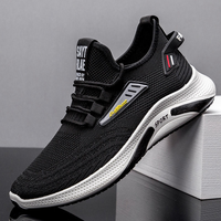 Chaussures de course décontractées tendance pour hommes, respirantes, antidérapantes, résistantes à l'usure, en maille légère, en tissu et en plastique pour le printemps et l'automne