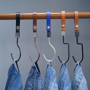 Crochet multifonctionnel en cuir Maos pour jean, crochet rond/plat pour gagner <span class=keywords><strong>de</strong></span> la place - Product Image 2