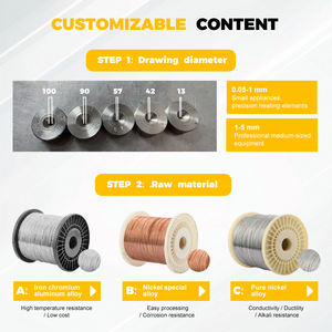 Bas quantité minimale de commande bon prix <span class=keywords><strong>Constantan</strong></span> 6J11 fil rond en cuivre Nickel alliage spécial résistance électrique fil chauffant - Product Image 6