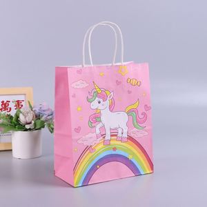 Biodegradable New Design Kraft Paper Kids Party Gift Bags with Handles - Product Image 3