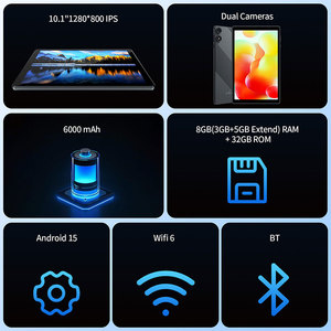 Giáo Dục 10 inch tablette PC 8GB (3 + 5GB mở rộng) RAM 32GB Rom 2.0m + 2.0M máy ảnh hỗ trợ Wifi máy tính bảng PC - Product Image 2