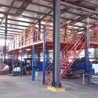 Plateforme de stockage en acier robuste Q235B sur mesure avec une capacité de charge de 500 kg pour planchers de mezzanine et grilles métalliques