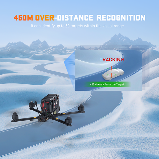 AI VisionCube S Racing Drone Tracking System - Person/Vehicle Detection, Trajectory Prediction, and Automatic Locking ZLD