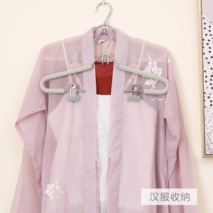 Ensemble de cintres à vêtements avec pinces, cintre à pantalons pour pantalons, jupes et vêtements Hanfu, organisateur de vêtements pour usage domestique, type crochet, rectangulaire - Product Image 3