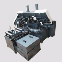 Scie à ruban horizontale hydraulique à double colonne GB4240 pour découpe de métaux, avec moteur et engrenages à tension manuelle – Nouveau modèle