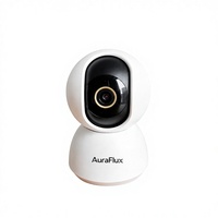 Caméra intelligente AuraFlux 360, résolution 2K, détection humaine par IA pour la sécurité domestique, prend en charge la surveillance à distance