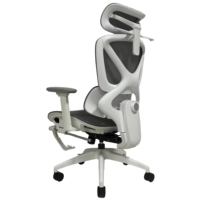 Fauteuil de bureau exécutif ergonomique pivotant et inclinable à dossier haut avec accoudoirs réglables en maille intégrale – Vente en gros
