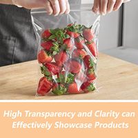 Sacs à fermeture éclair en PE transparent multi-usages, sacs à fermeture éclair en plastique refermables pour perles, artisanat, petits accessoires, emballage