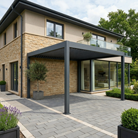 Pergola de jardin moderne en aluminium de haute qualité avec toit à lames bioclimatiques motorisé intelligent