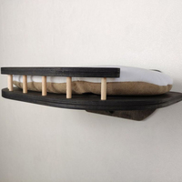 Étagère d'escalade murale pour chat, escalier pour chat à quatre marches avec toile de Jute à gratter pour chats, fournitures de plate-forme de perche CNLF