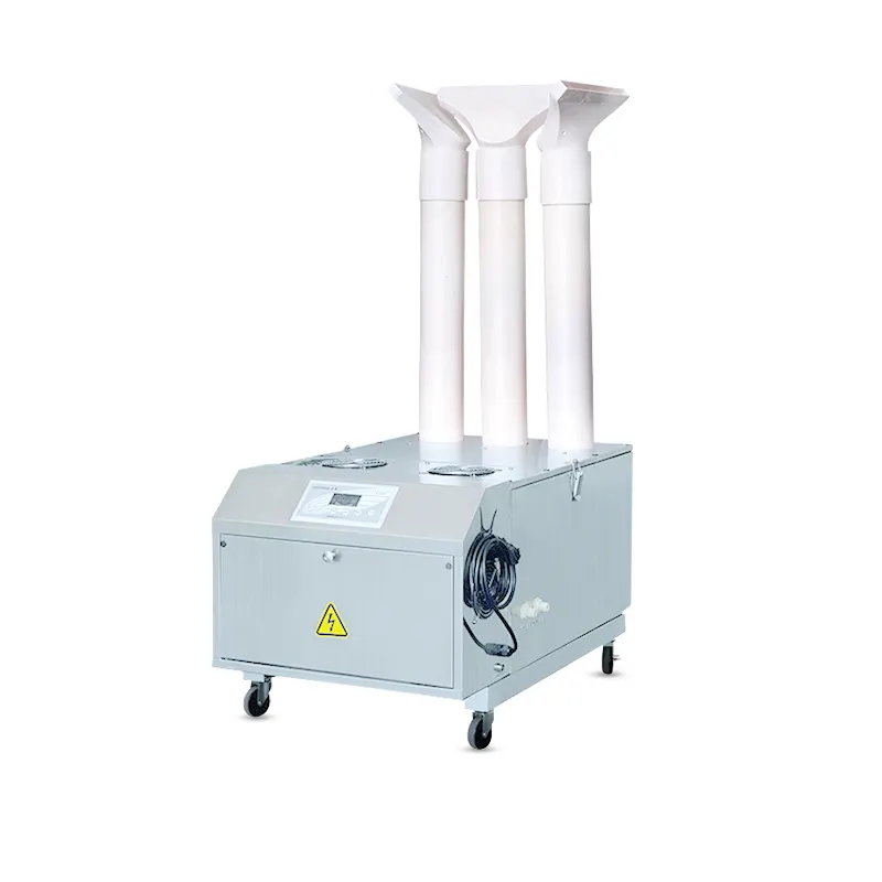 Shiteng-Humidificador ultrasónico industrial de 24 Kg/hora con motor nuevo y fiable de 10 cabezales para granjas, generador de niebla ultrasónica industrial de 24 Kg/hora