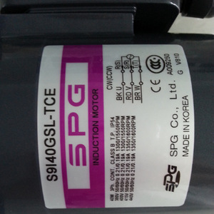 Moteur à induction SPG S9I40GSL-TCE 40W 380V 50Hz Triphasé 1000 tr/min Fabriqué en Corée - Product Image 1