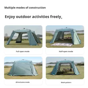 Carpa de Lujo para Exteriores con Forma de Domo, Recubierta de Plata, Apertura Rápida Totalmente Automática, Doble Capa, Cuatro Estaciones, Dos Habitaciones - Product Image 2