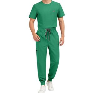 New <b>Scrubs</b> Set Medical Uniforms Stretch <b>Scrub</b> Tops With Pocket Pants Nurse Uniform Doctor Surgical Beauty <b>Salon</b> Workwear - Product Image 6