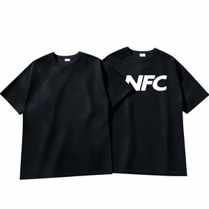 Camiseta de Manga Corta para Hombre, Estilo Vintage, con Estampado de Letras, 100% Algodón Peinado, 250 g/m², con Chip NFC Integrado, Lavable con Ácido - Product Image 2