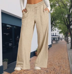 <span class=keywords><strong>Pantaloni</strong></span> larghi autunno inverno tinta unita con coulisse regolabili nuovi <span class=keywords><strong>pantaloni</strong></span> <span class=keywords><strong>Palazzo</strong></span> da donna - Product Image 1