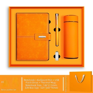 Set Regalo Aziendale Personalizzato per Dipendenti, Articoli Promozionali, Set Esecutivo con Quaderni A5 e Penna, Set Regalo Aziendale per <span class=keywords><strong>Uomo</strong></span> - Product Image 2
