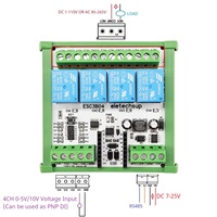 ESC3B04 DC 9V 12V 24V 10A 4AI-4DO 0-10V Input Analog ESP32 C3 Super Mini RS485 Relay Expansion Smart Home IOT Simple PLC