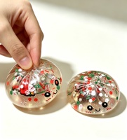 Jouet anti-stress souple en TPR en forme de boulette de Noël mystère, boîte surprise pour enfants