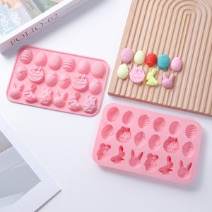 Vente flash de Pâques : moule à pâtisserie en silicone coloré en forme d'œuf, pour gâteau au <span class=keywords><strong>chocolat</strong></span>, qualité alimentaire, résistant au four - Product Image 5