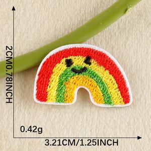 Mini Size Iron on Cute Korean Style Wappen <b>rainbow</b> Cup Sun Flower House Patch for Clothing Shoes Hat Decoration - Product Image 5