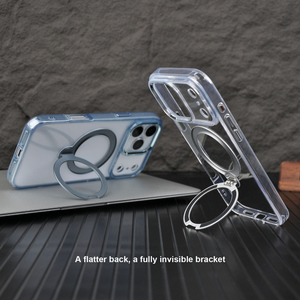 Luxury 360 Degree Rotatable Crystal Fixed Point Magnetic Suction Protective Phone <strong>Case</strong> For <strong>iPhone</strong> <strong>17</strong> <strong>Pro</strong> Max New Release - Product Image 4
