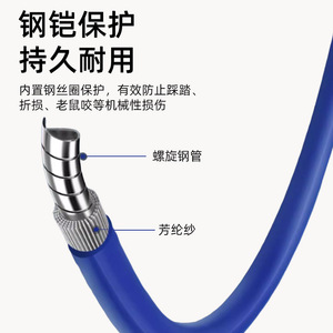สายไฟเบอร์ออปติกแบบ Single Mode LC to SC FC ST 1310nm 1550nm  แบบมีเกราะเหล็ก  ทนไฟ ป้องกันหนู - Product Image 4