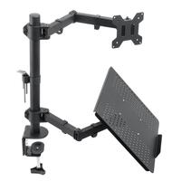 Bras de support à double écran Support d'ordinateur Portable Pliable Flexible Support pour ordinateur portable Support pour ordinateur portable