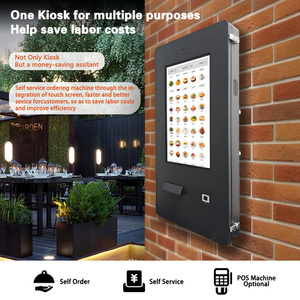 24 "Outdoor Zwarte Muur Mount Touchscreen Pos Machine <span class=keywords><strong>Printer</strong></span> 80Mm Automatische Kaartjesautomaat Voor Parkeerplaats - Product Image 3
