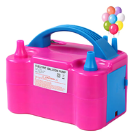 Pompe à ballons électrique portable, gonfleur d'air en PVC, fournitures pour fêtes d'Halloween, de Noël, d'anniversaire, de mariage, décoration d'arche de guirlandes, FCC