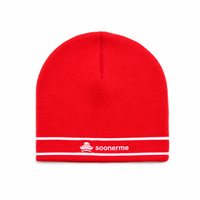 Casquette en acrylique unie avec logo brodé personnalisé, design à bordure contrastée, bonnet unisexe