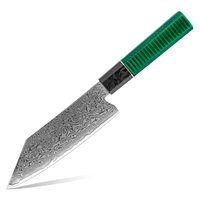 Couteau Bunka de luxe ultra tranchant de style japonais Couteau Santoku de chef de cuisine en acier damas 67 couches